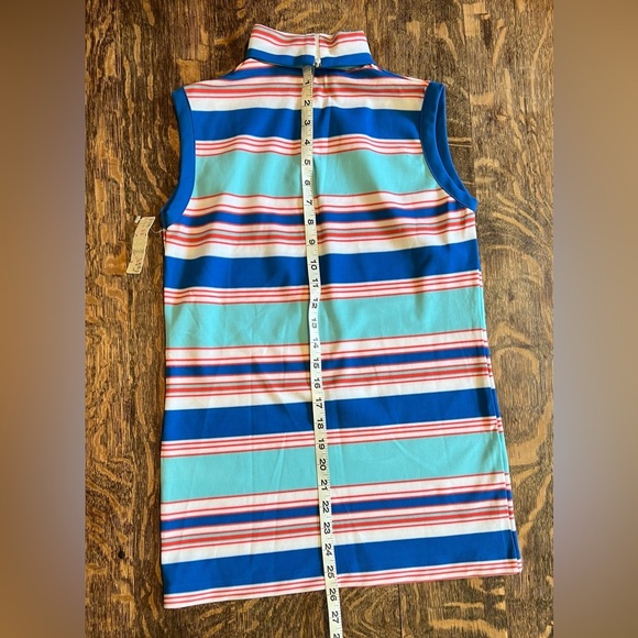 NWT Vintage Polyester Striped Top - Picture 8 of 9